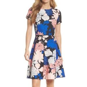ELIZA J Floral Fit-and-Flare dress size 12